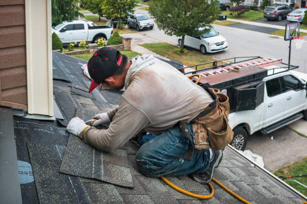 Professional Roofing technician working in Porter, ME
